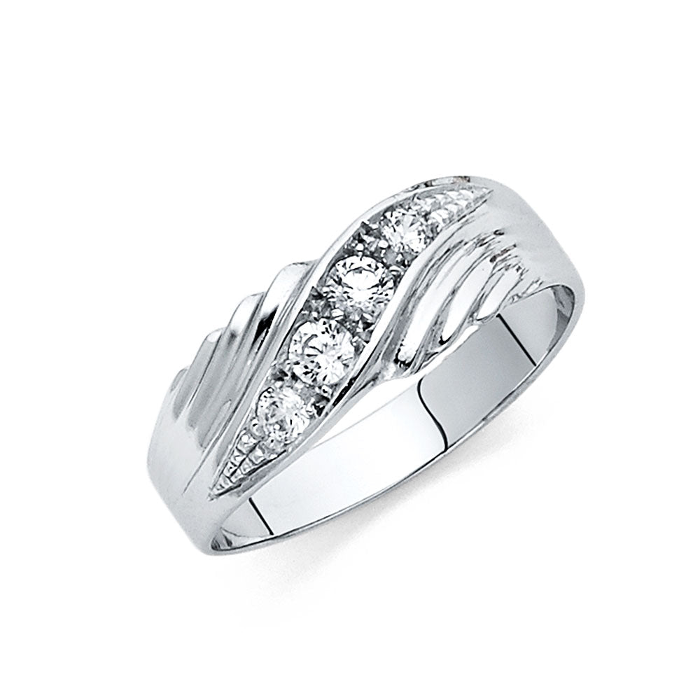14K Yellow Gold CZ Trio Set - RG163