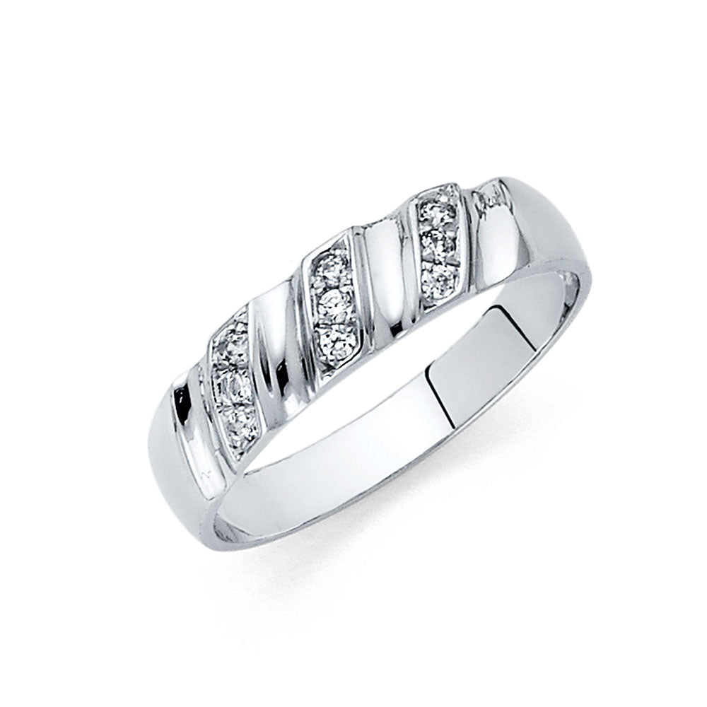 14K Yellow Gold CZ Trio Set - RG165