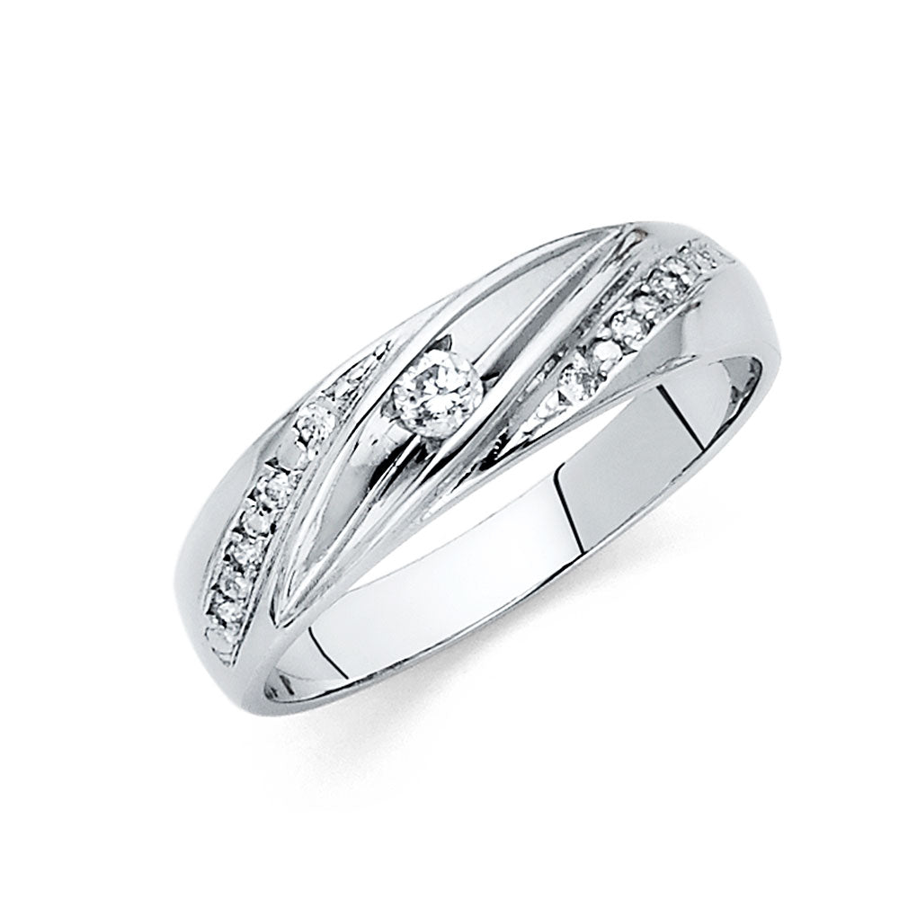 14K Yellow Gold CZ Trio Set - RG167