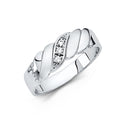 14K Yellow Gold CZ Trio Set - RG197