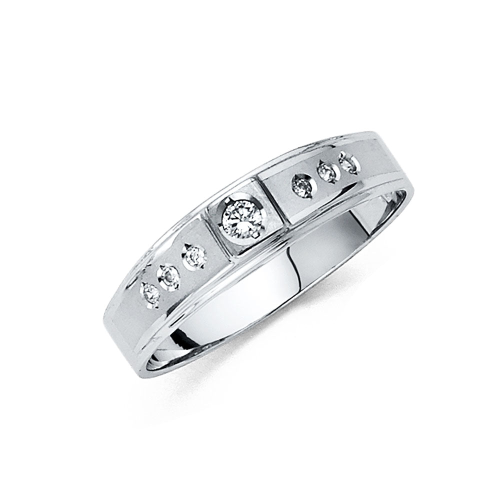 14K Yellow Gold CZ Trio Set - RG203