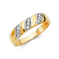 14K Yellow Gold CZ Trio Set - RG207