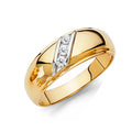 14K Yellow Gold CZ Trio Set - RG209