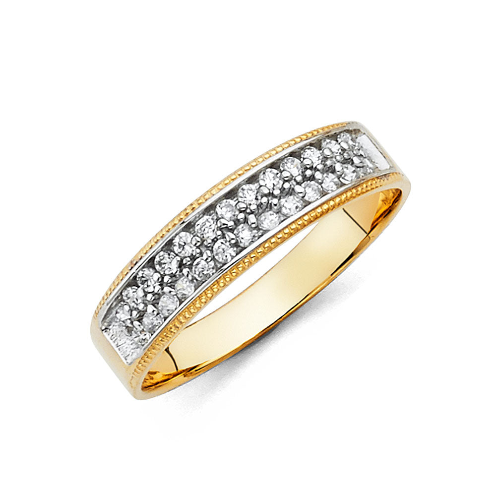 14K Yellow Gold CZ Trio Set - RG223