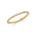 14K Yellow Gold CZ Wedding & Eternity Band - RG288