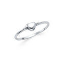 14K Yellow Gold Flower, Heart & Light Ring - RG306