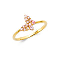 14K Yellow Gold Butterfly, Animal & Lucky Ring - RG313