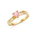14K Yellow Gold Fancy CZ & Mother's Ring - RG380
