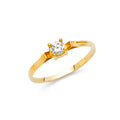 14K Yellow Gold Fancy CZ & Mother's Ring - RG419