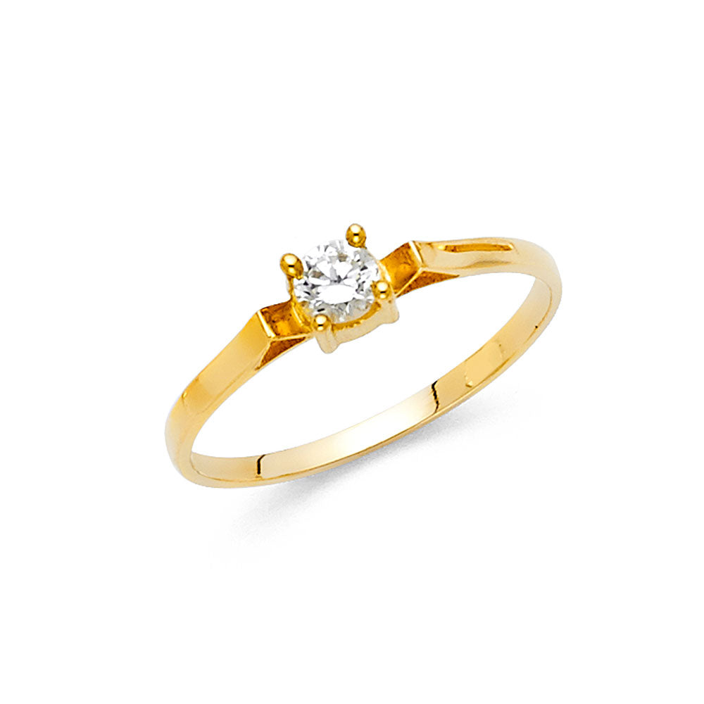 14K Yellow Gold Fancy CZ & Mother's Ring - RG419