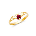 14K Yellow Gold Fancy CZ & Mother's Ring - RG420