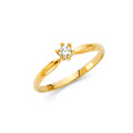 14K Yellow Gold Fancy CZ & Mother's Ring - RG444