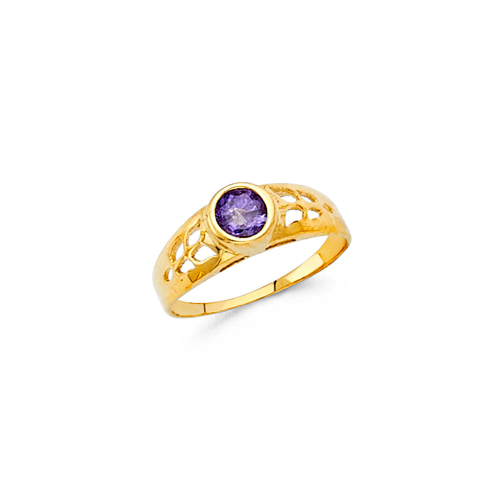 14K Yellow Gold Baby & Junior Ring - RG470 - Image 2