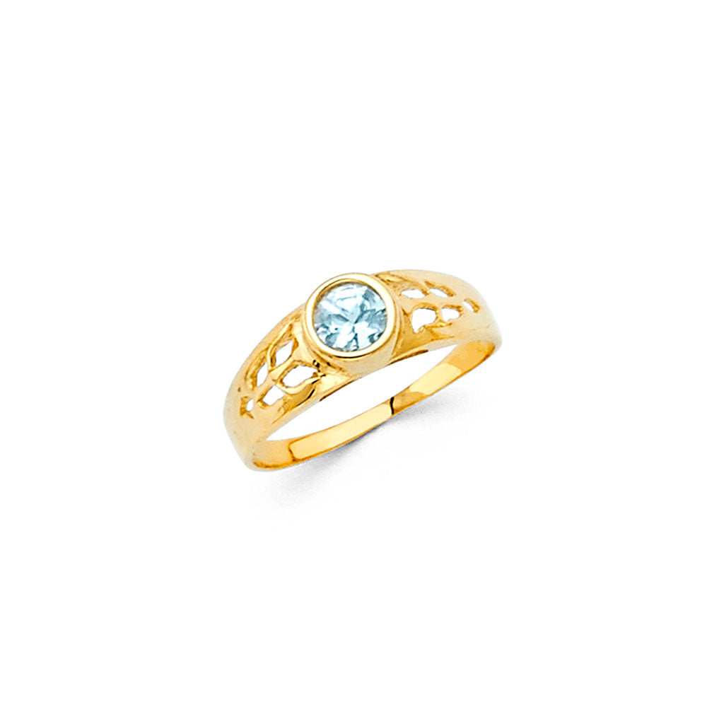14K Yellow Gold Baby & Junior Ring - RG470 - Image 3