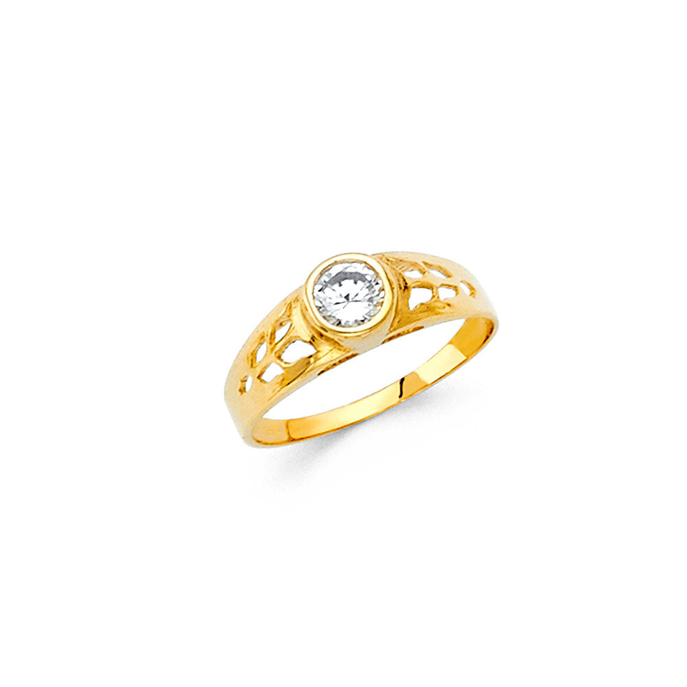 14K Yellow Gold Baby & Junior Ring - RG470 - Image 4