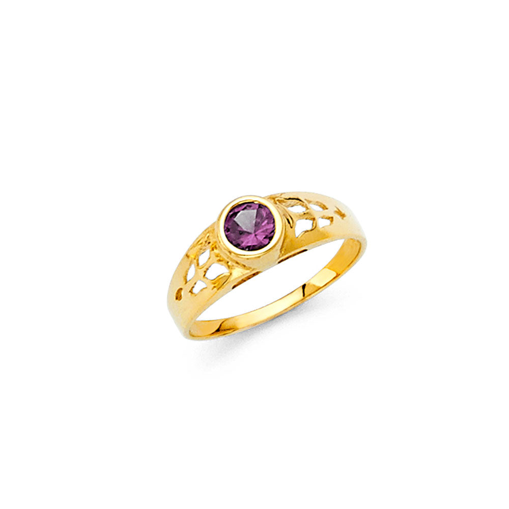 14K Yellow Gold Baby & Junior Ring - RG470 - Image 6