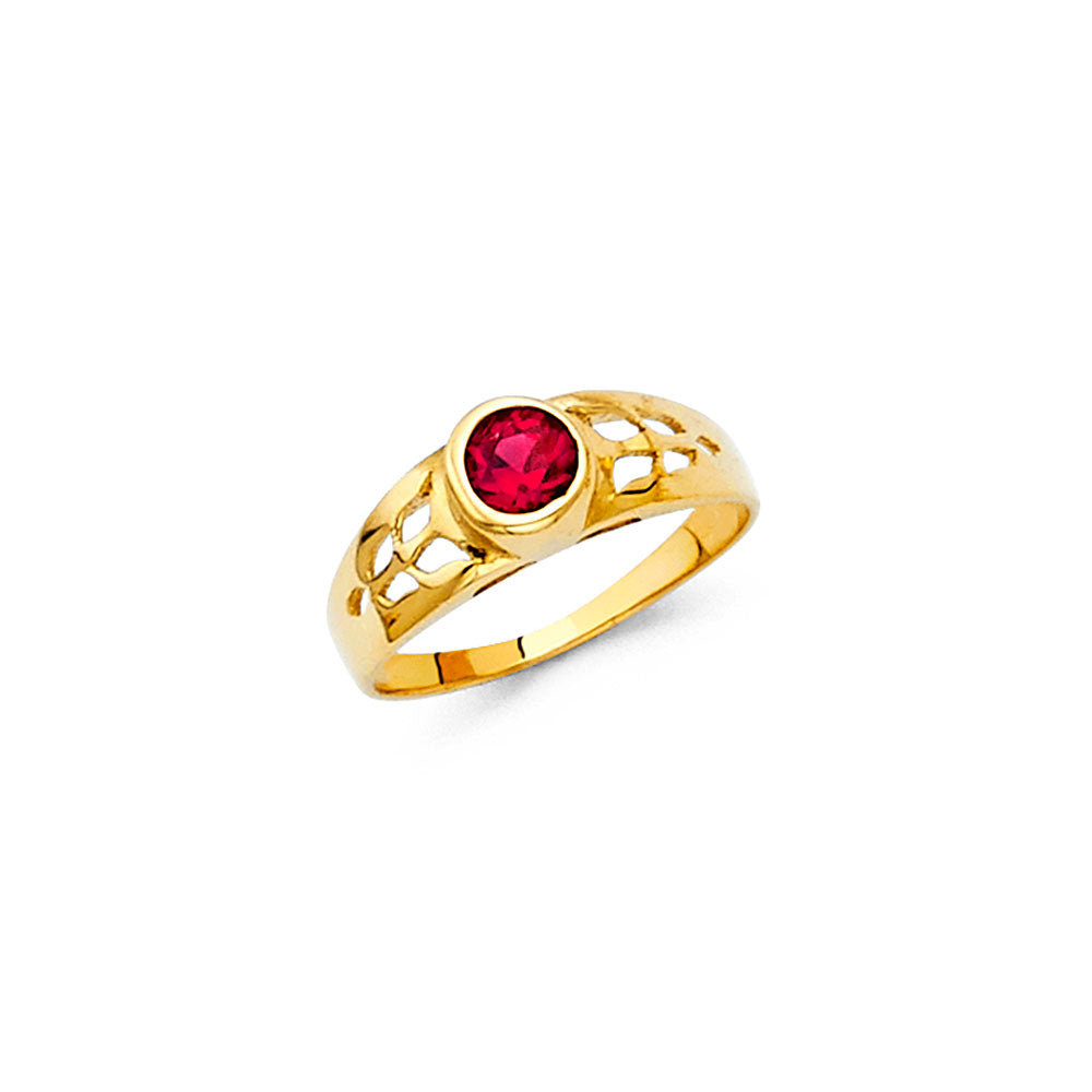 14K Yellow Gold Baby & Junior Ring - RG470 - Image 7