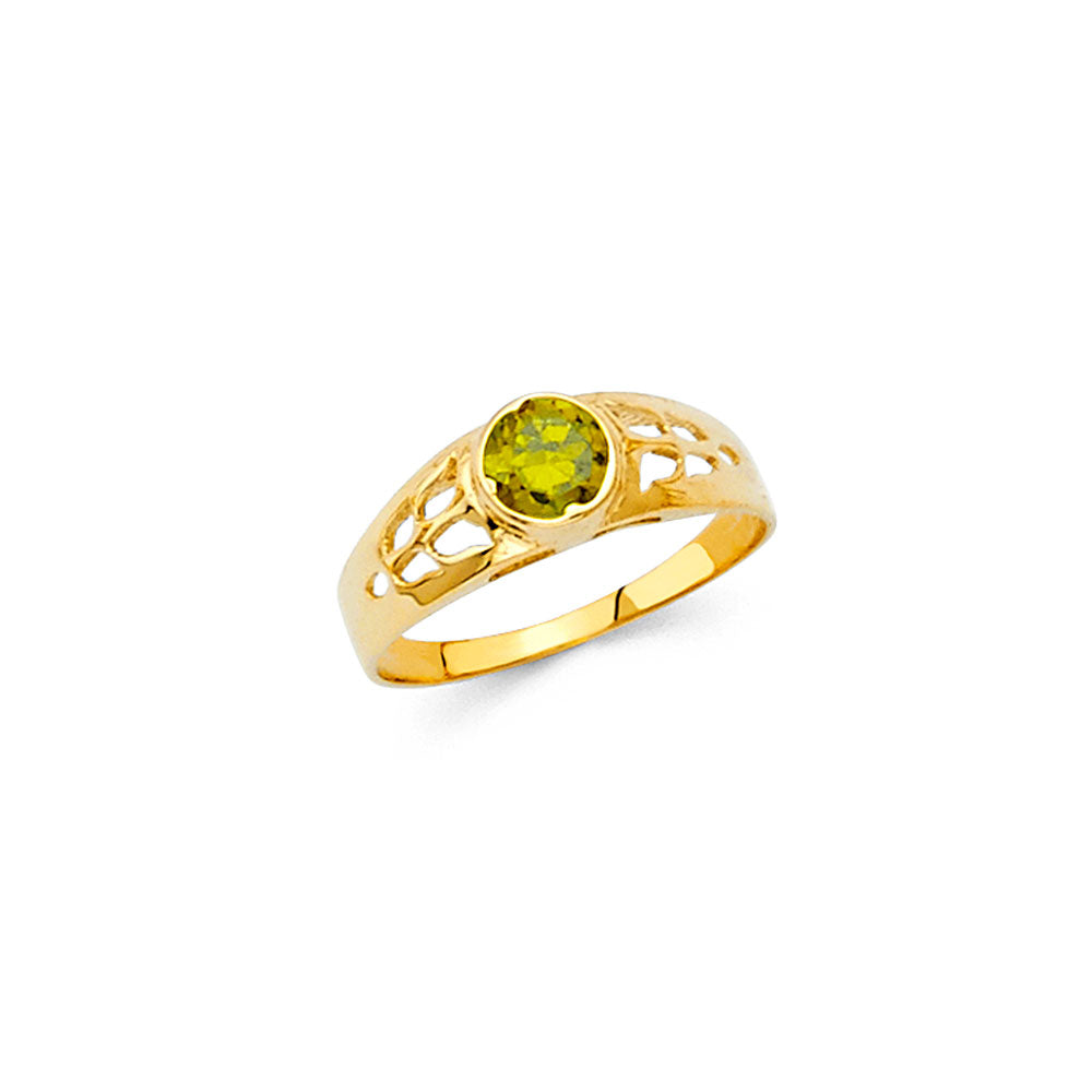 14K Yellow Gold Baby & Junior Ring - RG470 - Image 8