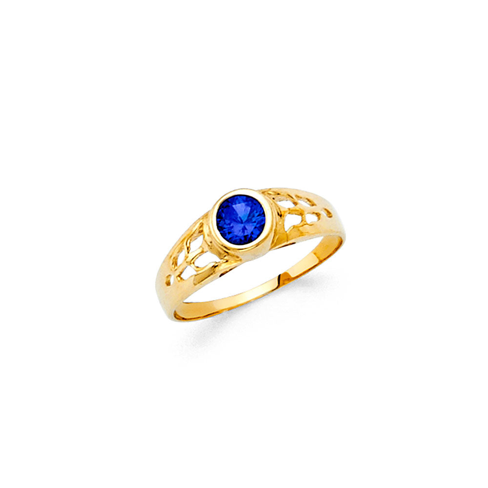 14K Yellow Gold Baby & Junior Ring - RG470 - Image 9