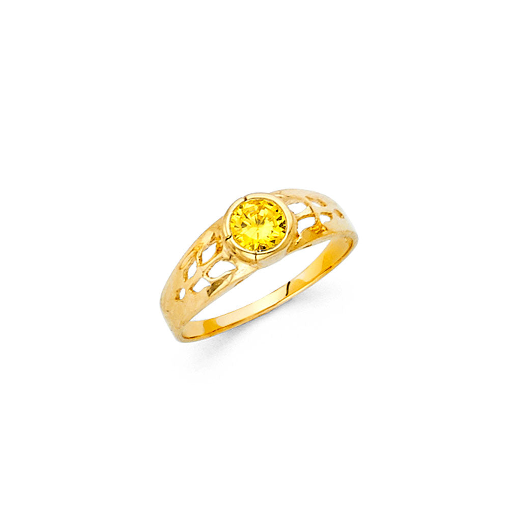 14K Yellow Gold Baby & Junior Ring - RG470 - Image 11