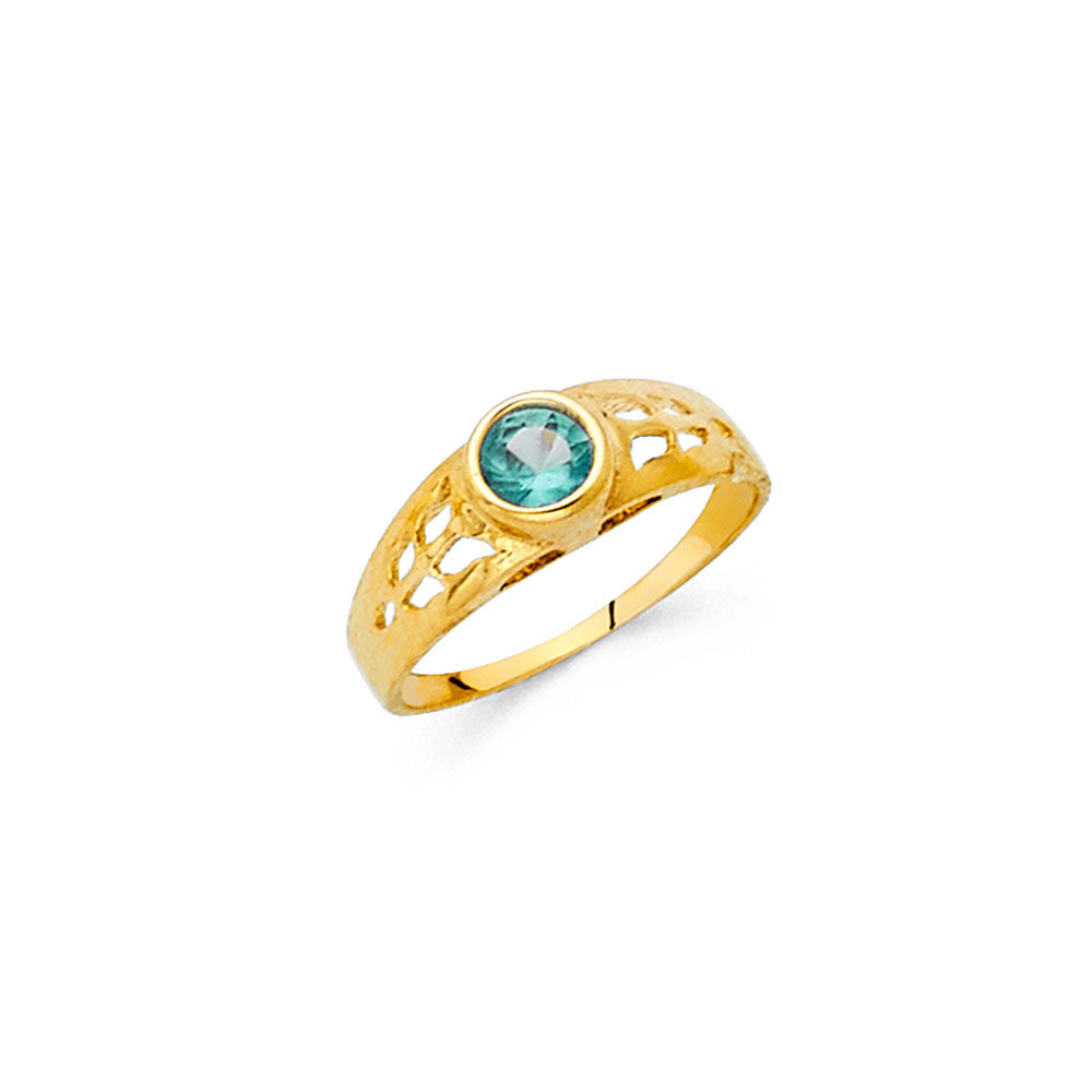 14K Yellow Gold Baby & Junior Ring - RG470 - Image 12