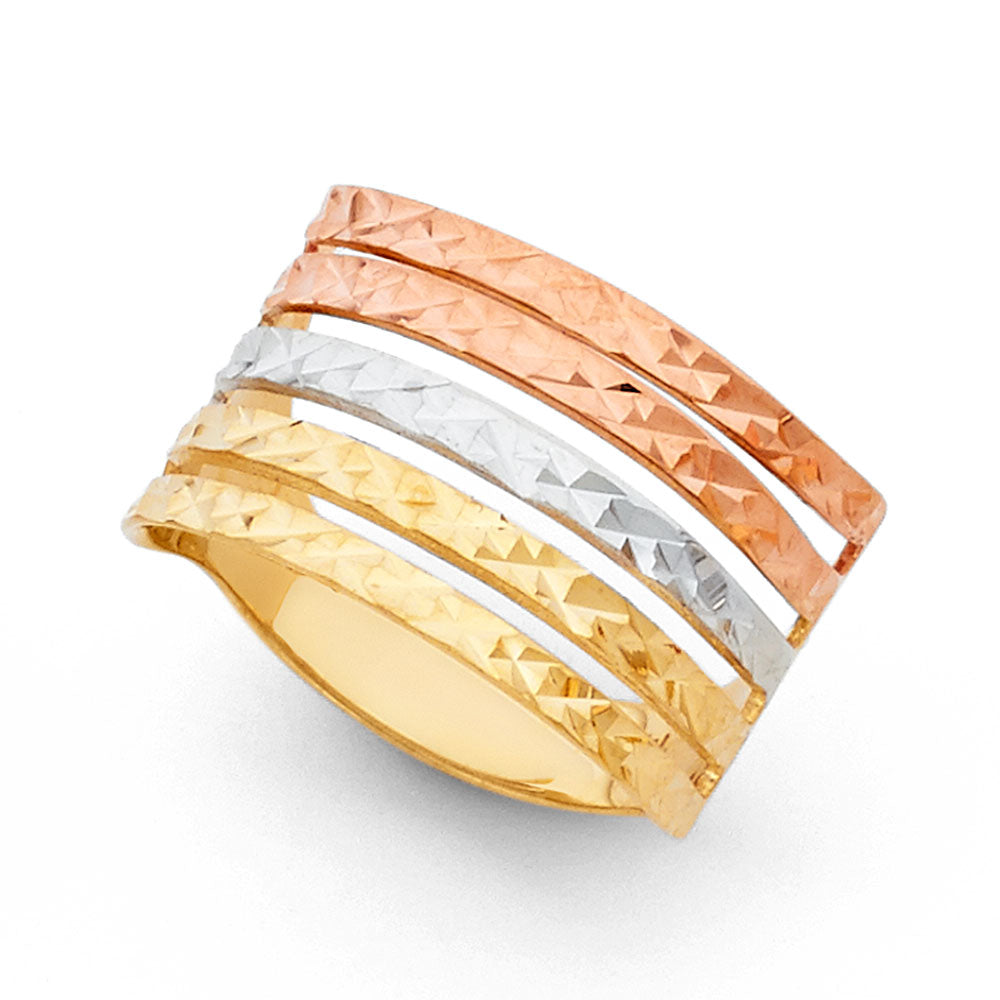 14K Yellow Gold Fancy Assorted & 7 Day Ring - RG568