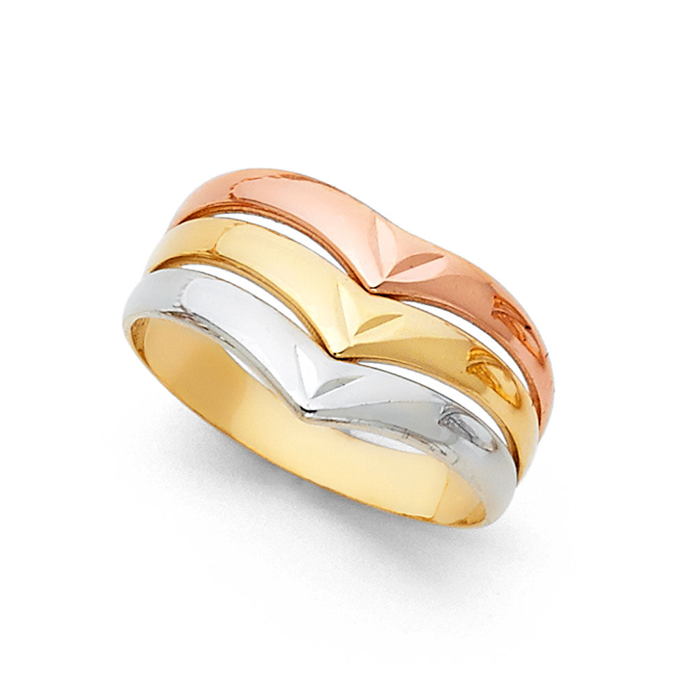 14K Yellow Gold Fancy Assorted & 7 Day Ring - RG583