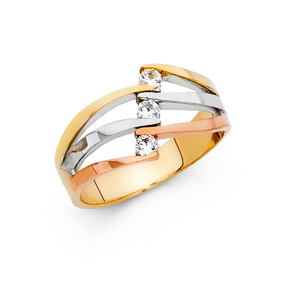 14K Yellow Gold Religious, 15 Años & Crown Ring - RG584