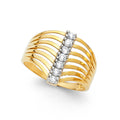 14K Yellow Gold Fancy Assorted & 7 Day Ring - RG597