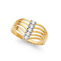 14K Yellow Gold Fancy Assorted & 7 Day Ring - RG598