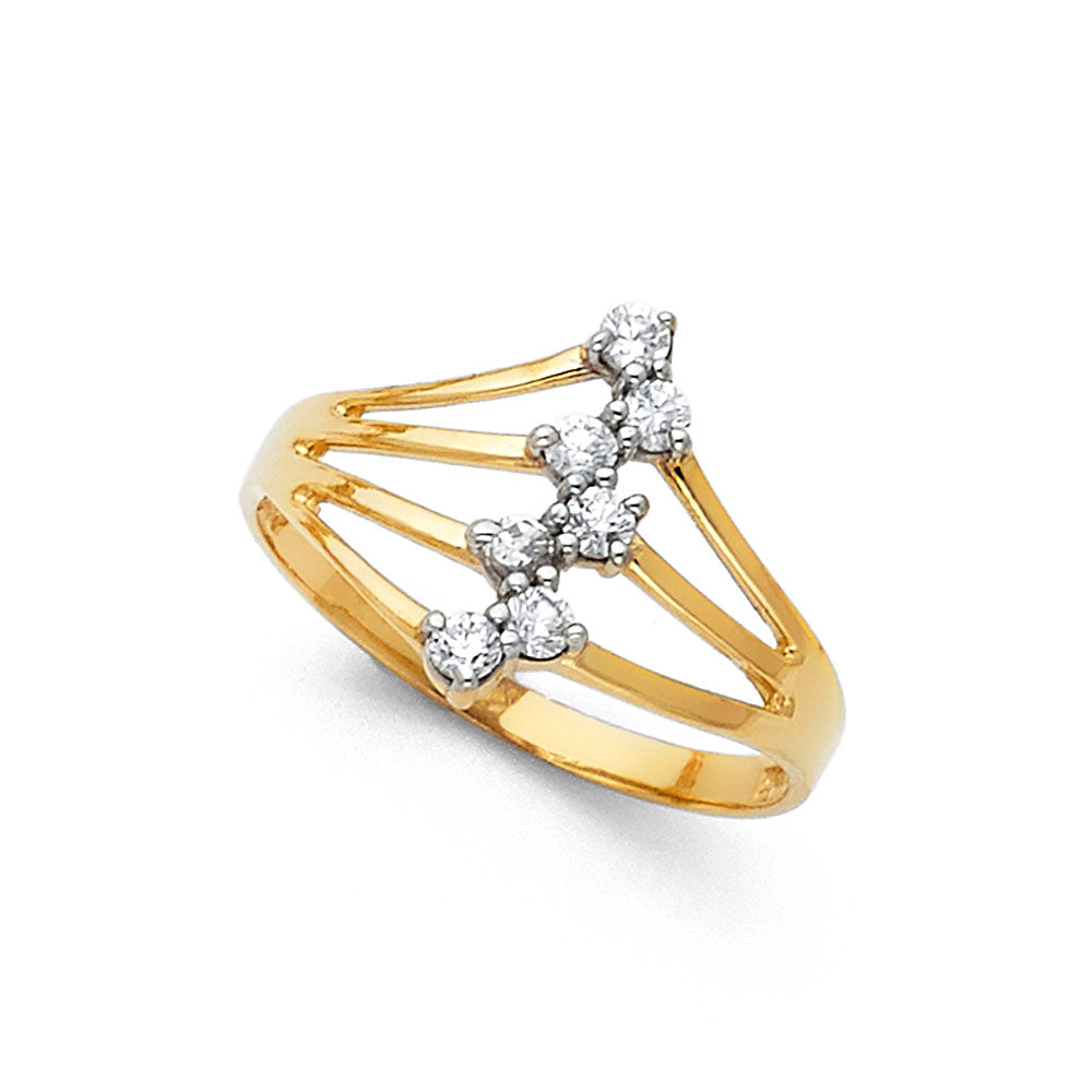 14K Yellow Gold Fancy Assorted & 7 Day Ring - RG601