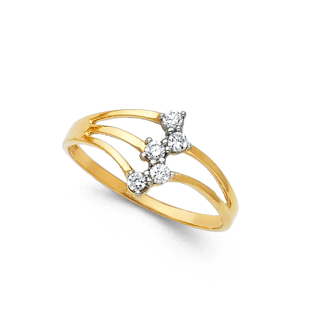 14K Yellow Gold Fancy Assorted & 7 Day Ring - RG602
