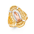14K Yellow Gold Religious, 15 Años & Crown Ring - RG609