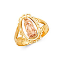 14K Yellow Gold Religious, 15 Años & Crown Ring - RG612