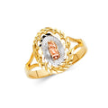14K Yellow Gold Religious, 15 Años & Crown Ring - RG614