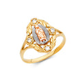14K Yellow Gold Religious, 15 Años & Crown Ring - RG616