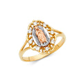 14K Yellow Gold Religious, 15 Años & Crown Ring - RG617