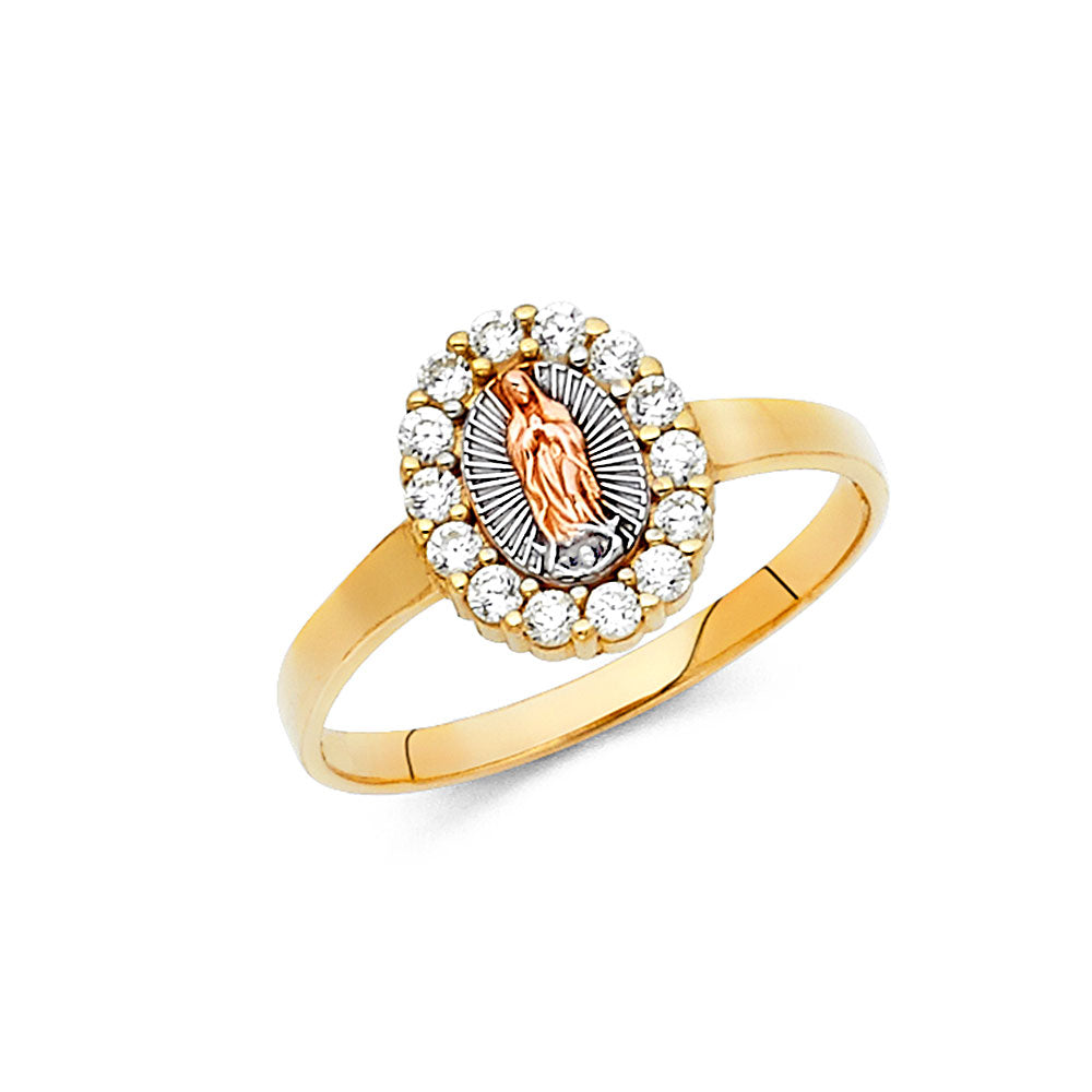 14K Yellow Gold Religious, 15 Años & Crown Ring - RG619