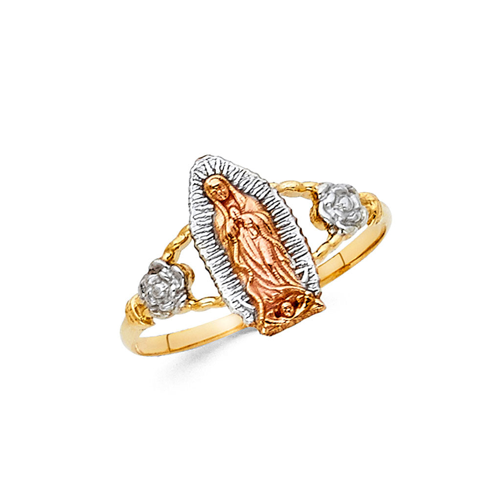 14K Yellow Gold Religious, 15 Años & Crown Ring - RG620