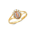 14K Yellow Gold Religious, 15 Años & Crown Ring - RG624