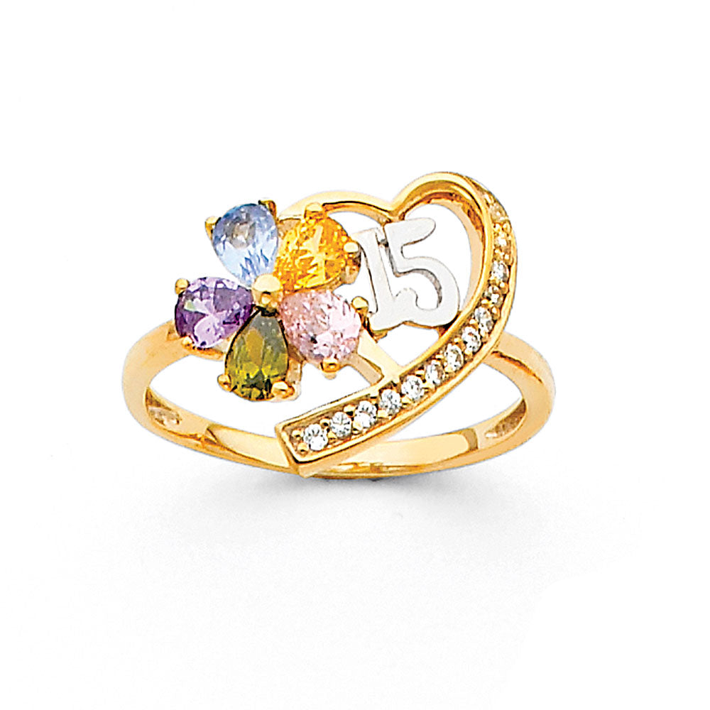 14K Yellow Gold Half Set - RG675