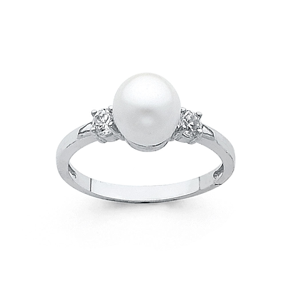 14K Yellow Gold Fancy CZ & Mother's Ring - RG693