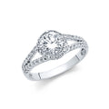 14K Yellow Gold CZ Engagement Ring - RG703