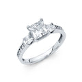 14K Yellow Gold CZ Engagement Ring - RG704
