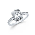 14K Yellow Gold CZ Engagement Ring - RG707