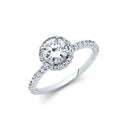 14K Yellow Gold CZ Engagement Ring - RG709