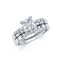 14K Yellow Gold CZ Engagement Ring - RG715 - Image 716