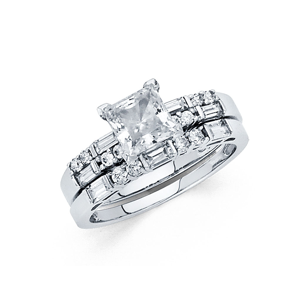 14K Yellow Gold CZ Engagement Ring - RG715 - Image 716