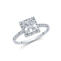 14K Yellow Gold CZ Engagement Ring - RG747