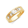 14K Yellow Gold CZ Trio Set - RG816